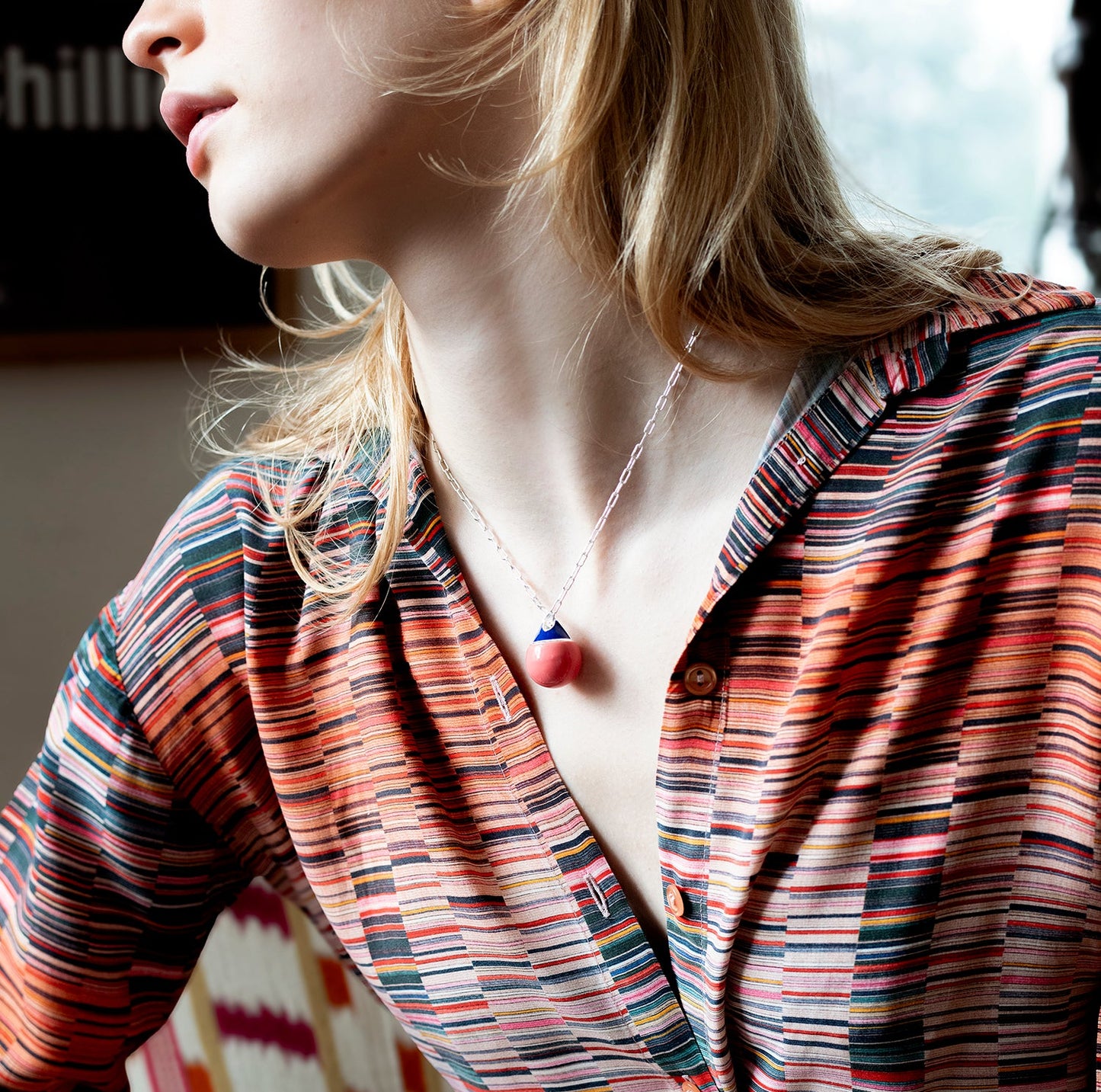 BOUY NECKLACE silver 