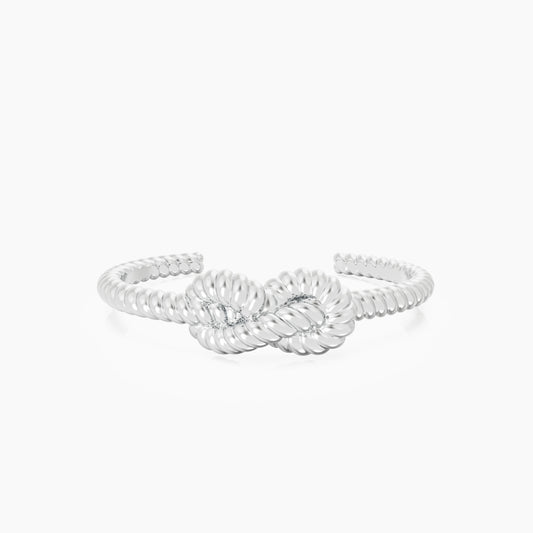 KNOT CUFF silver