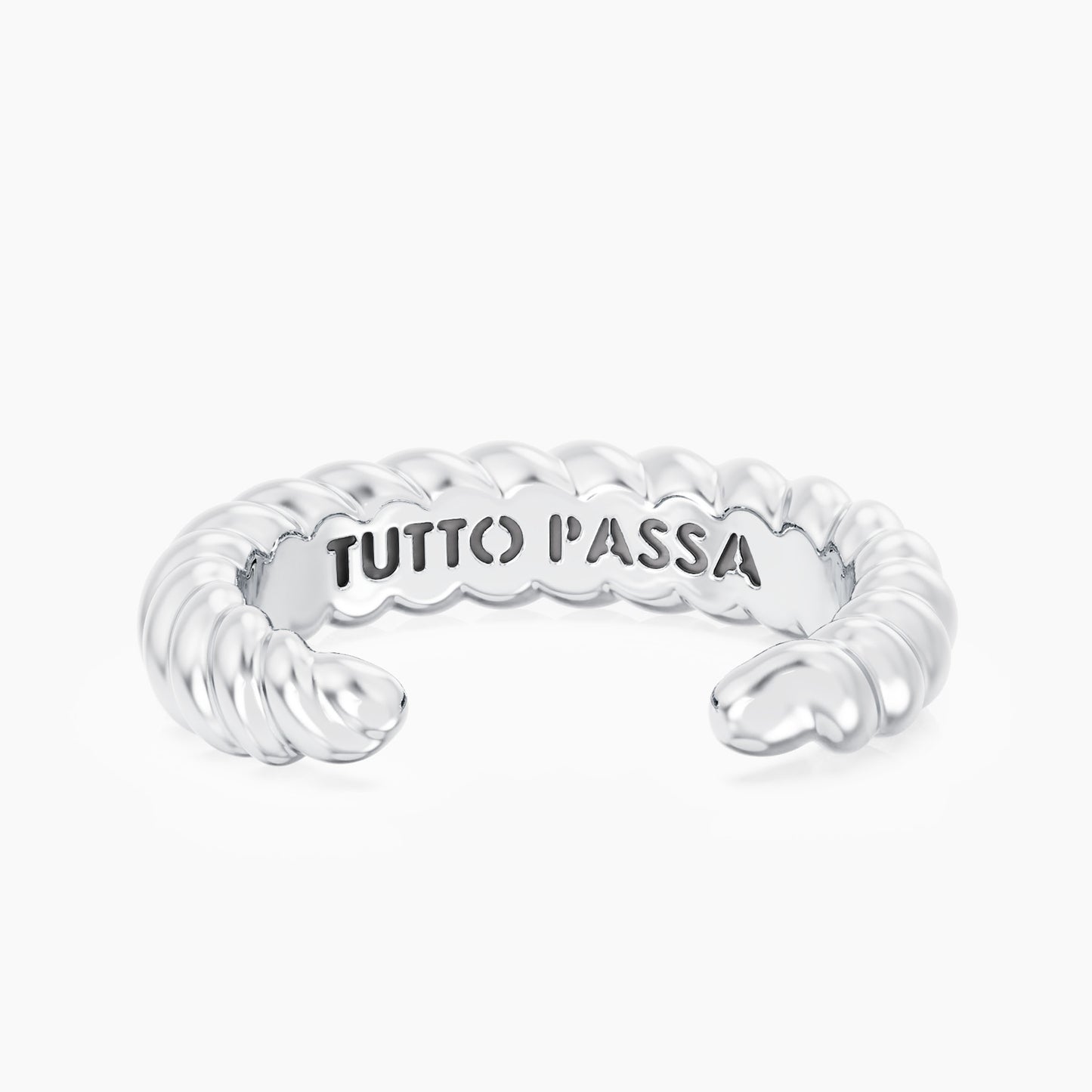ROPE CUFF silver
