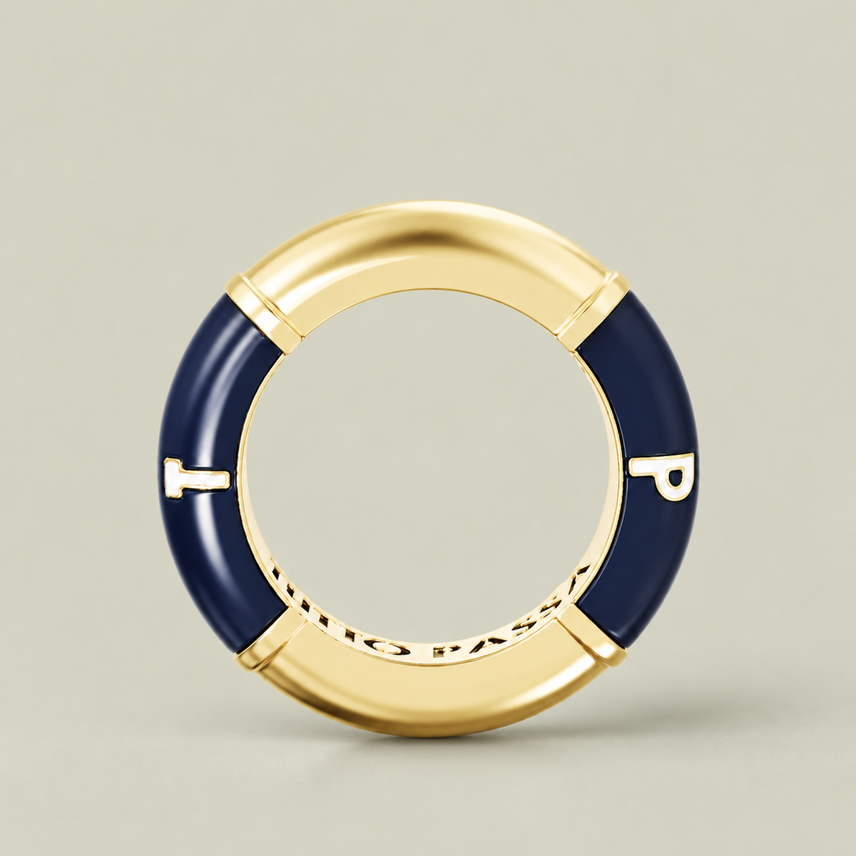 Detalje af LIFEBUOY BANGLE Gold formet som en redningskrans