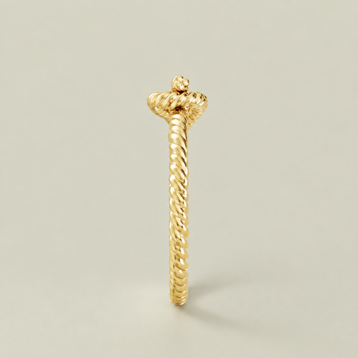 LOOP BANGLE Gold – taktilt maritimt statement-armbånd