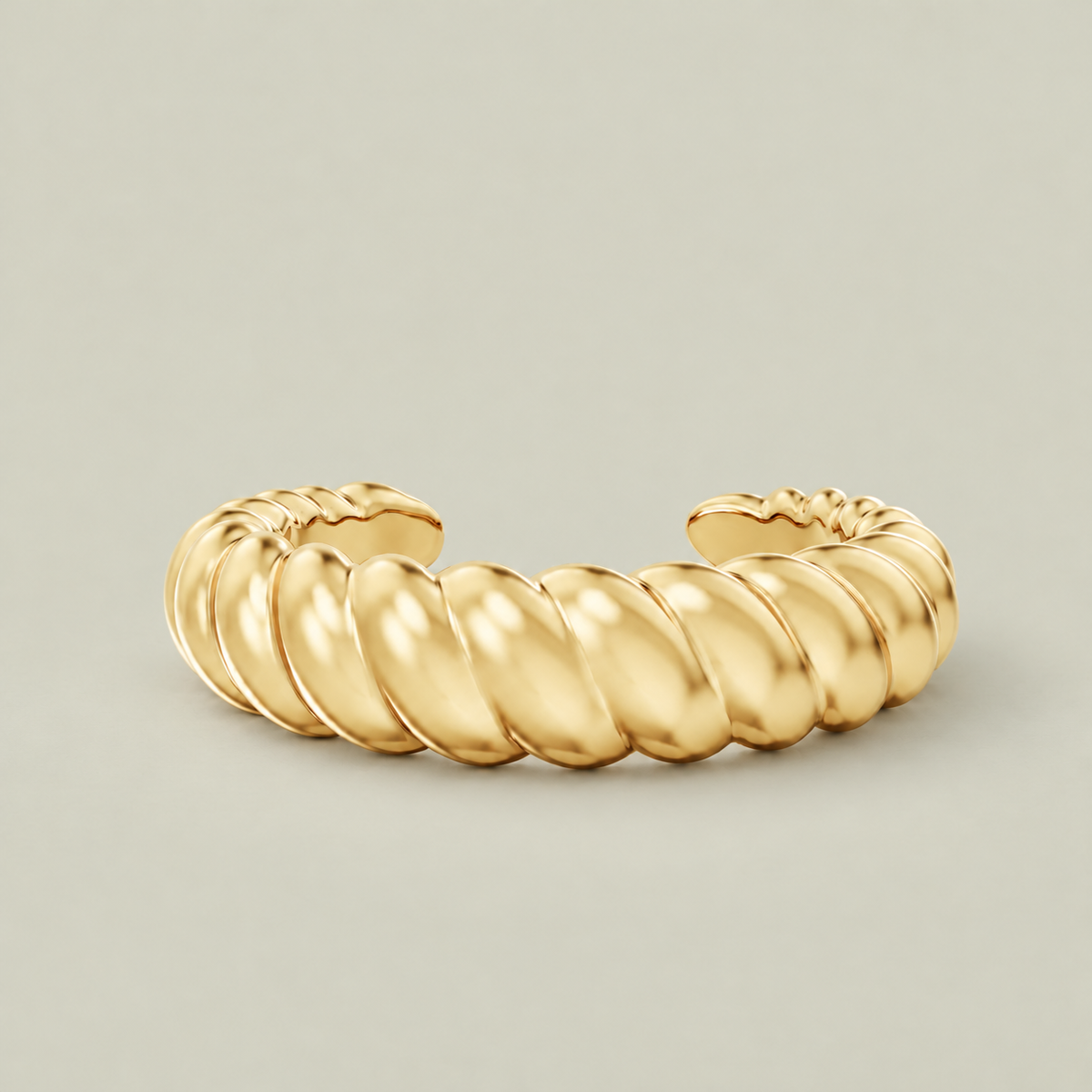 ROPE CUFF Gold – råt maritimt statement-armbånd