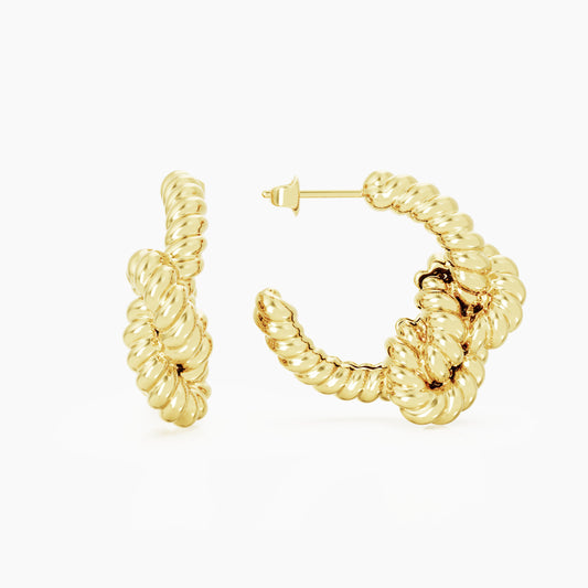KNOT HOOP gold